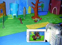 Aleksin animaatiokuvaukset "Pikachu ja taikurinhattu" Nakkisoosi -animaatioleirillä kesällä 2002.