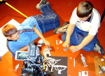 Nakkisoosi -animaatioleirin kuvaushetki kesällä 2002.