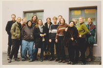 Maikki mukana pohjoismaisessa seminaarissa, jossa käsiteltiin lasten ja nuorten videoita ja elokuvakulttuuria, Oulussa 1997.