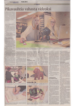 19.02.2014 Ylöjärven Uutiset
Pika vauhtia vahasta Videoksi