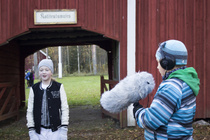 Kauhajoen koulukeskuksen oppilaat tekivät dokumenttia Kotiseutumuseosta Museoliiton järjestämällä "Mennään museoon" teemaviikolla 2016