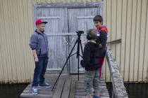 Videovankkuri Mäntässä, Savosenmäen koululla, kevät 2013.