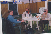 Minun Elokuvani juhlat Raumalla. Palautetta antoi Petri Hagner ja Matti Kuortti. Kuvassa mukana myös Timo Linnasalo.