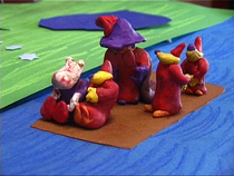 Pikachu ja taikurinhattu -animaatio, by Aleksi, Nakkisoosi animaatioleiri 2002.