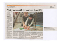 28.03.2012 Kaleva - Nyt porsaatkin voivat lentää
Videovankkuri Alavieskan yhtenäiskoulussa. Animaatiotyöpaja.