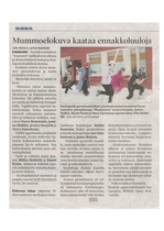 09.03.2012 Ilkka - Mummoelokuva kaataa ennakkoluuloja.
Videovankkuri Kauhajoen koulukeskuksessa.