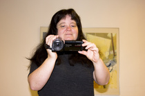 Sonja Viljanen starttaamassa Videovankkurilla 24.1.2013