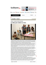 21.06.2012  La Presse  -  Les films pour entants au centre