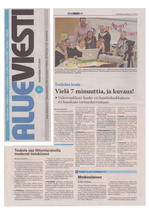 27.02.2013 Alueviesti  -  Vielä 7 minuuttia, ja kuvaus ! Videovankkuri -hanke vei kuudesluokkalaisia eri hauskaan tarinankerrontaan.
Videovankkuri Toukolan koulussa, Kiikoisissa.