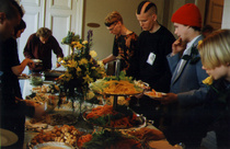 The Norther Spirit festivaalin loppujuhlaa juhlistettiin Porin raatihuoneella, vuosi 1997.