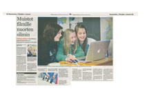 08.02.2012 Satakunan Kansa, Pori - Muistot filmille nuorten silmin
Videovankkuri Porissa, Reposaaren koulussa.