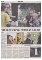 28.08.2012 Pohjois-Satakunta - Videolla viuhuu Röllejä ja poneja.
Videovankkurin työpaja Luhalahden koululla, Ikaalisissa.
