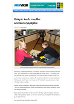 19.02.2014  Alueviesti
Keikylän koulu muutti animaatiotyöpajaksi