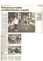 16.11.2013 Ylä-Satakunta - Parkanossa tehtiin musiikkivideoita urakalla