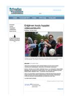 03.10.2012 Oriveden Sanomat - Enäjärven koulu hyppäsi videovankkuriin
Videovankkuri Enäjärven koululla, Orivedellä.