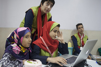 Animaatiopaja Isfahanissa, Iranissa lokakuussa 2013.