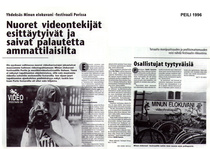 1996  Peili
Nuoret videontekijät esittäytyivät ja saivat palautetta ammattilaisilta