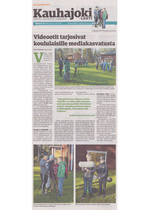 14.10.2016  Kauhajoki-lehti    -    Videootit tarjosivat koululaisille mediakasvatusta